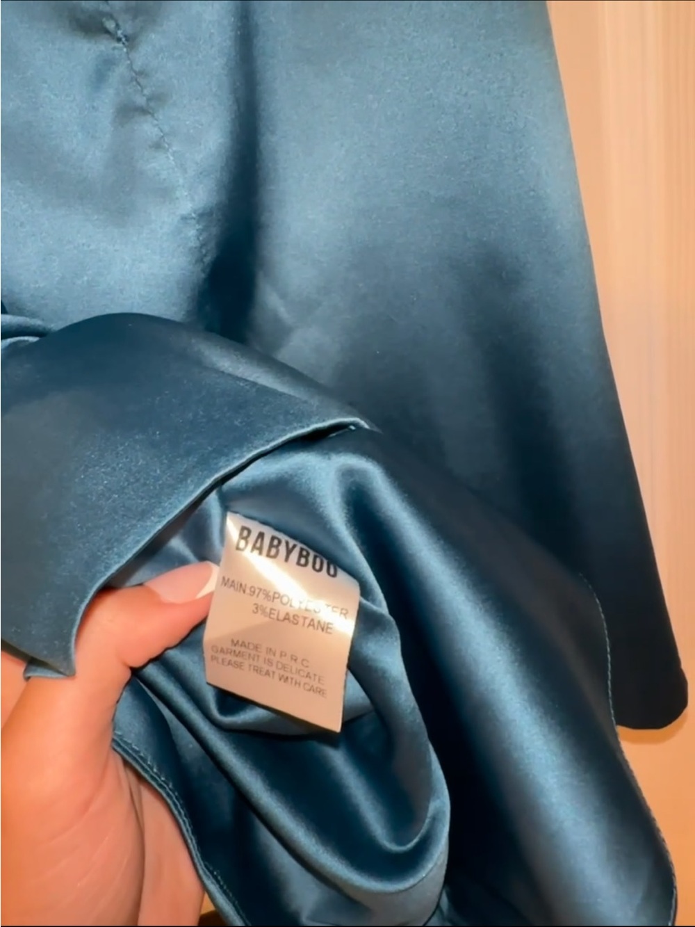 Babyboo Zahra Mini Dress in Teal - Picture 8 of 10
